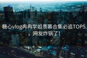 糖心vlog冉冉学姐羡慕合集必追TOP5，网友炸锅了！