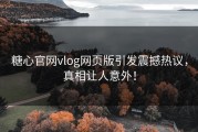 糖心官网vlog网页版引发震撼热议，真相让人意外！